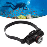 Diving Headlamp 1500LM Yellow Light LED Diving Head Lamp IPX8 Waterproof Underwater 80m Depth Headlight