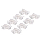 8pcs COB Connector Professional 2Pin 8mm Transparent L Shaped LED Strip Light Connectors for COB LED Strip Light