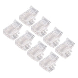 8pcs COB Connector Professional 2Pin 8mm Transparent L Shaped LED Strip Light Connectors for COB LED Strip Light