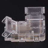 8pcs COB Connector Professional 2Pin 8mm Transparent L Shaped LED Strip Light Connectors for COB LED Strip Light