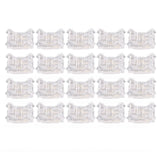 20PCS LED Strip to Wire Connector 2 Pin Transparent Solderless Gapless LED Adapter Connectors