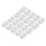 20PCS LED Strip to Wire Connector 2 Pin Transparent Solderless Gapless LED Adapter Connectors