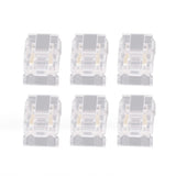 20PCS LED Strip to Wire Connector 2 Pin Transparent Solderless Gapless LED Adapter Connectors - Low Angle