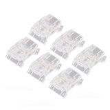 20PCS LED Strip to Wire Connector 2 Pin Transparent Solderless Gapless LED Adapter Connectors - Extra Image