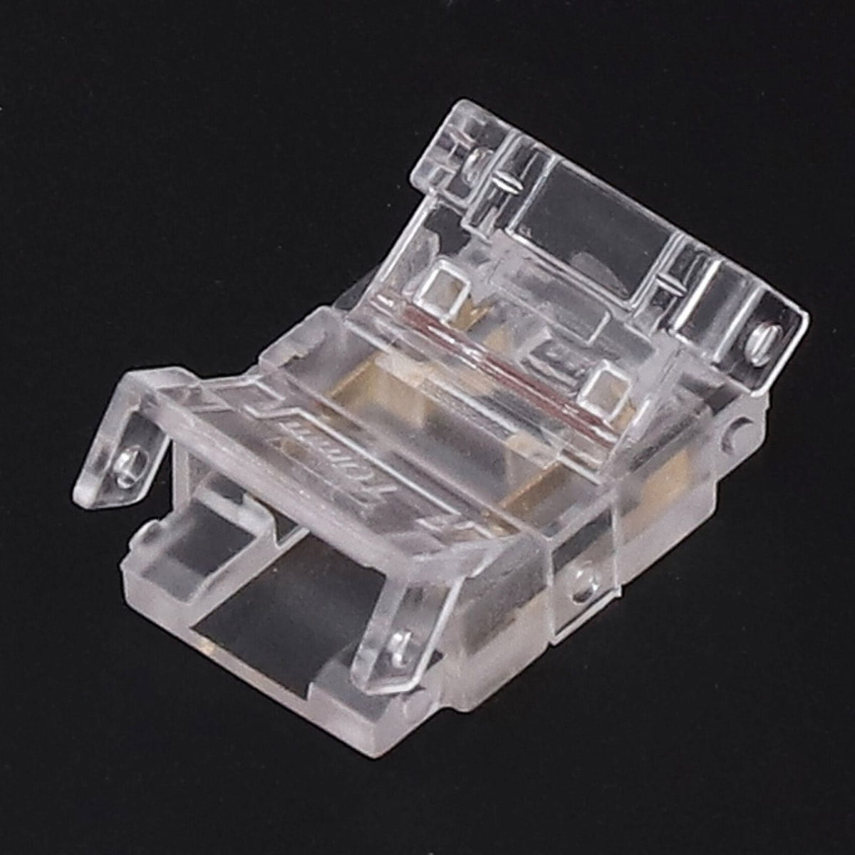 20PCS LED Strip to Wire Connector 2 Pin Transparent Solderless Gapless LED Adapter Connectors