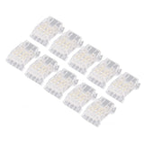 10Pcs COB LED Strip to Wire Connector 4Pin 10mm Transparent Solderless LED Adapter Connectors for Home School Office - Side View