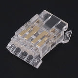 10Pcs COB LED Strip to Wire Connector 4Pin 10mm Transparent Solderless LED Adapter Connectors for Home School Office - Extra Image