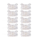 10Pcs COB LED Strip to Wire Connector 2Pin 8mm Transparent Solderless LED Strip Connector for Home Office School