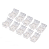 10Pcs COB LED Strip to Wire Connector 2Pin 8mm Transparent Solderless LED Strip Connector for Home Office School - Top-Down View