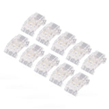10Pcs COB LED Strip to Wire Connector 2Pin 8mm Transparent Solderless LED Strip Connector for Home Office School