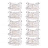 10Pcs COB LED Strip to Wire Connector 2Pin 8mm Transparent Solderless LED Strip Connector for Home Office School