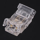 10Pcs COB LED Strip to Wire Connector 2Pin 8mm Transparent Solderless LED Strip Connector for Home Office School - Extra Image