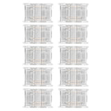 10 Pcs 3Pin 10mm COB LED Strip Connectors Strip to Strip Quick Connection Gapless Solderless LED Connectors for Strip Lights