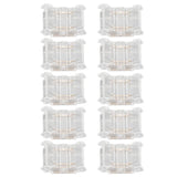 10 Pcs 3Pin 10mm COB LED Strip Connectors Strip to Strip Quick Connection Gapless Solderless LED Connectors for Strip Lights
