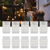 10 Pcs 3Pin 10mm COB LED Strip Connectors Strip to Strip Quick Connection Gapless Solderless LED Connectors for Strip Lights