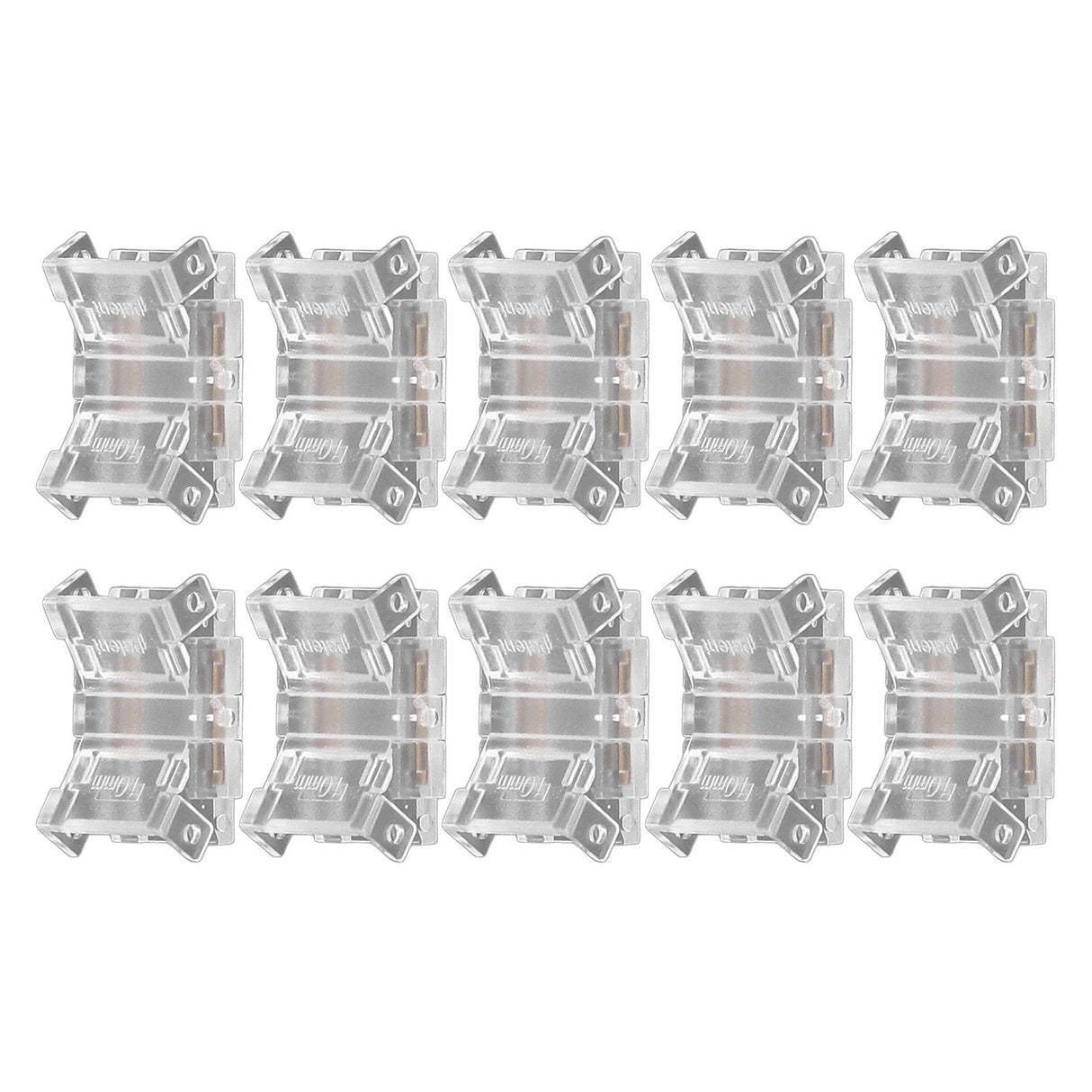 10 Pcs 2Pin 10mm LED Strip Connectors Strip to Strip Quick Connect Solderless LED Strip Lights Connectors