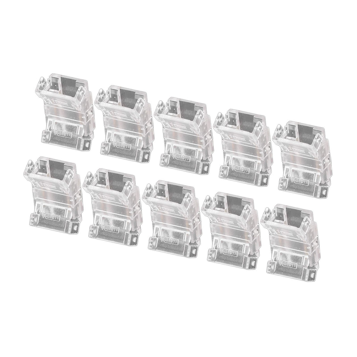 10 Pcs 2Pin 10mm LED Strip Connectors Strip to Strip Quick Connect Solderless LED Strip Lights Connectors