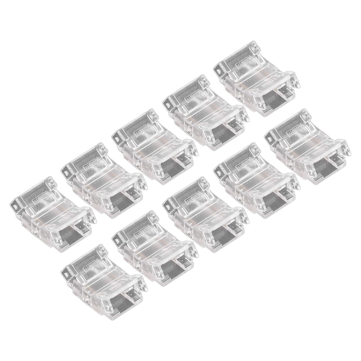 10 Pcs 2Pin 10mm LED Strip Connectors Strip to Strip Quick Connect Solderless LED Strip Lights Connectors