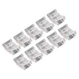 10 Pcs 2Pin 10mm LED Strip Connectors Strip to Strip Quick Connect Solderless LED Strip Lights Connectors