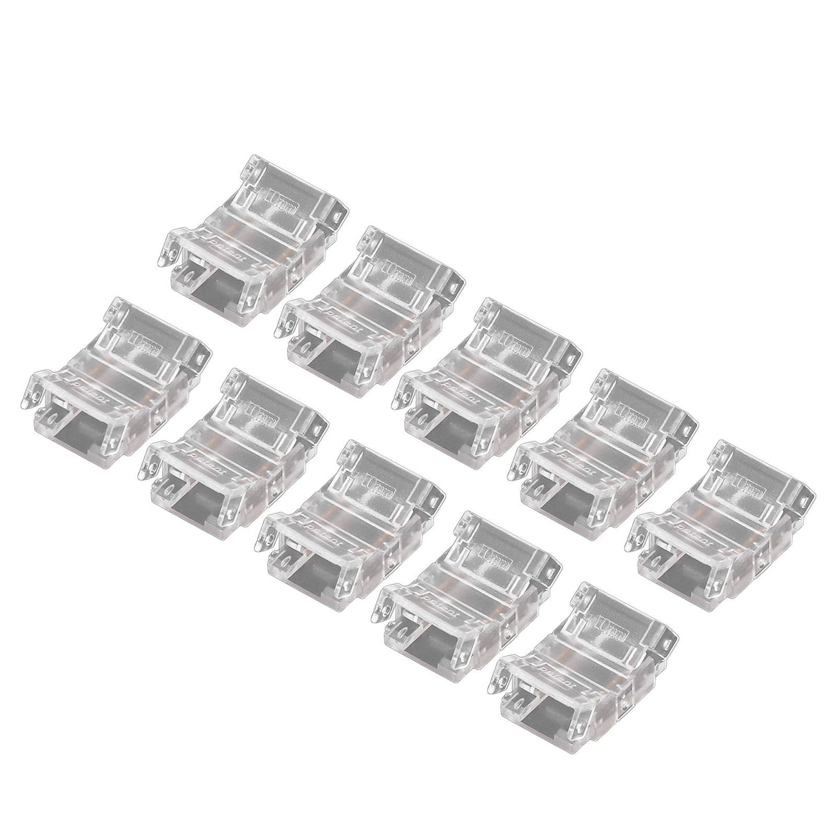 10 Pcs 2Pin 10mm LED Strip Connectors Strip to Strip Quick Connect Solderless LED Strip Lights Connectors