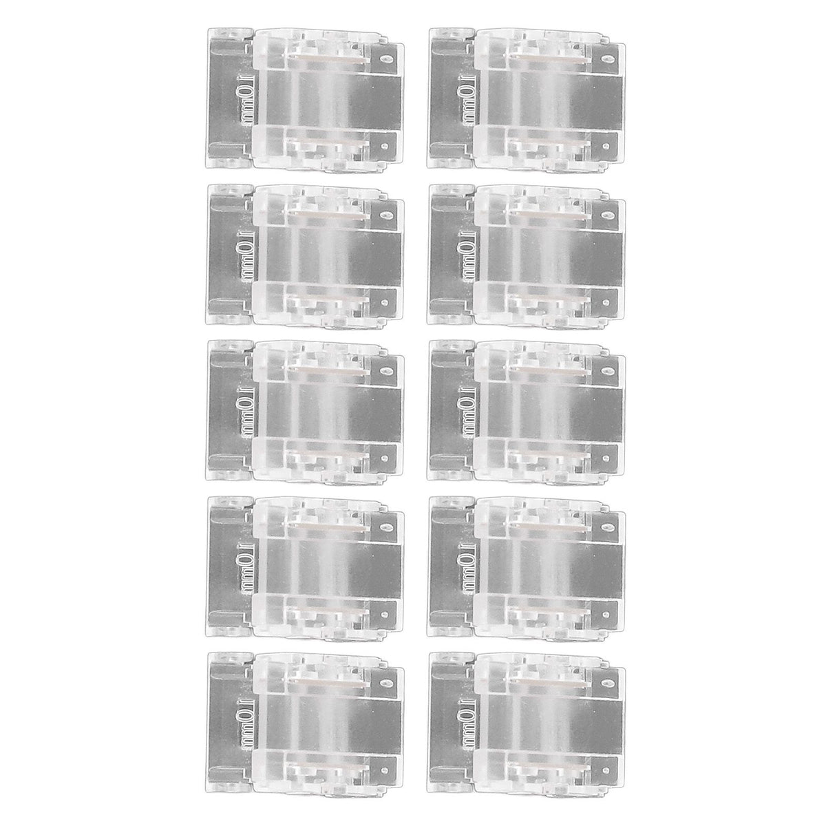 10 Pcs 2Pin 10mm LED Strip Connectors Strip to Strip Quick Connect Solderless LED Strip Lights Connectors