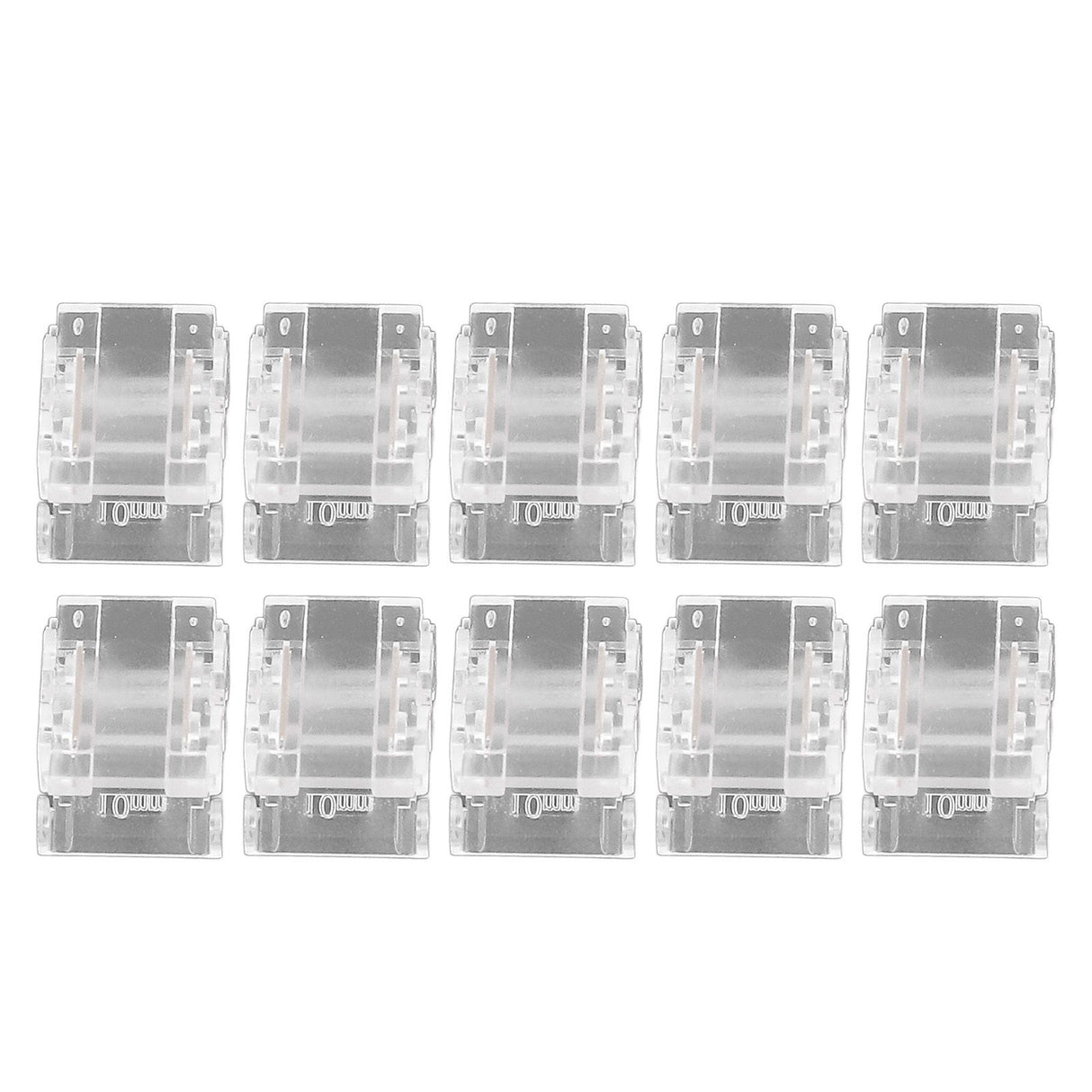 10 Pcs 2Pin 10mm LED Strip Connectors Strip to Strip Quick Connect Solderless LED Strip Lights Connectors