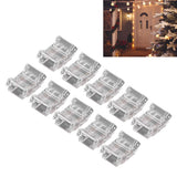 10 Pcs 2Pin 10mm LED Strip Connectors Strip to Strip Quick Connect Solderless LED Strip Lights Connectors