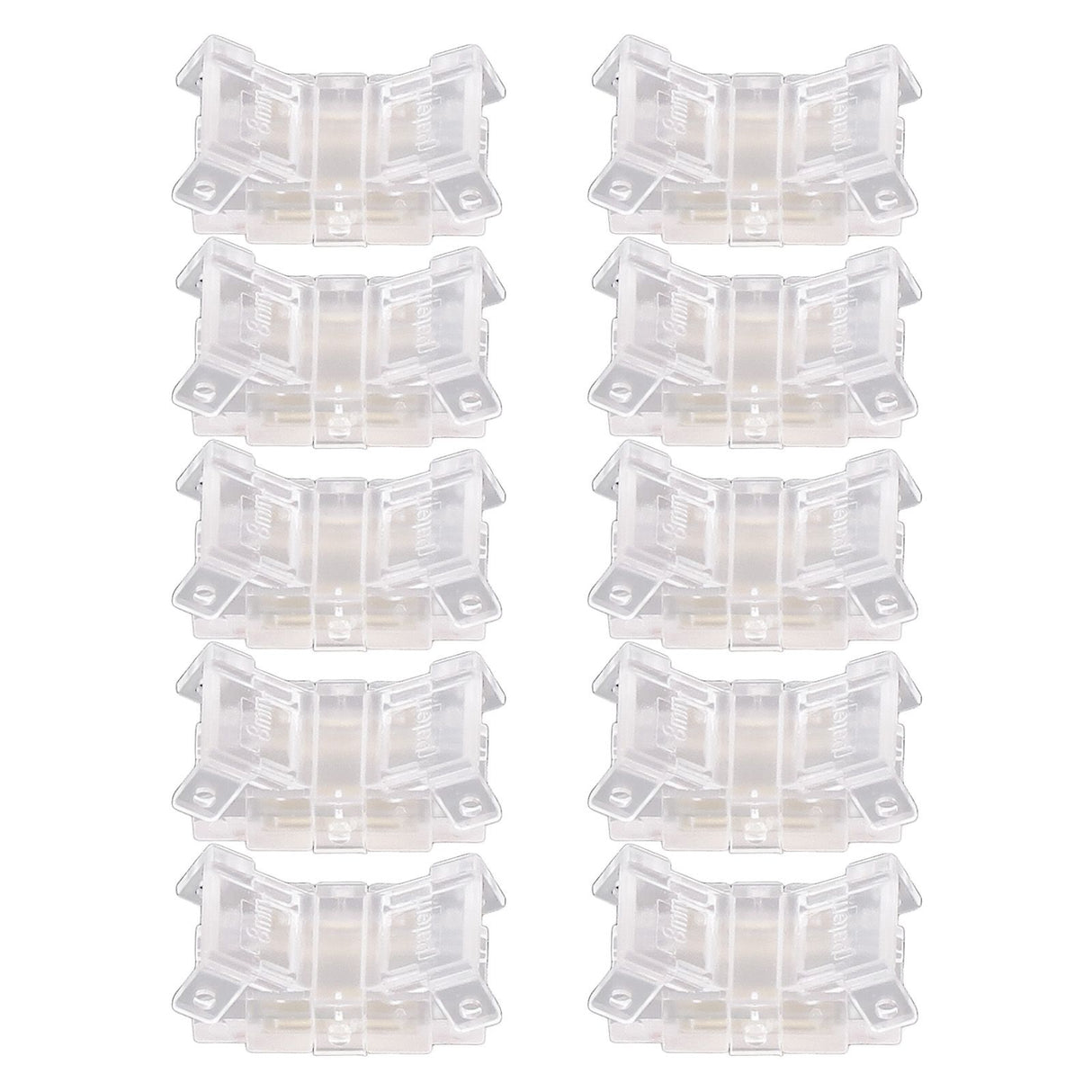 10 Pcs LED Light Strip Connectors 2Pin 8mm Strip to Strip Solderless COB LED Light Strip Connectors