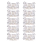 10 Pcs LED Light Strip Connectors 2Pin 8mm Strip to Strip Solderless COB LED Light Strip Connectors - Side View