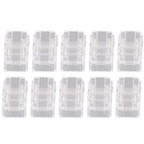 10 Pcs LED Light Strip Connectors 2Pin 8mm Strip to Strip Solderless COB LED Light Strip Connectors