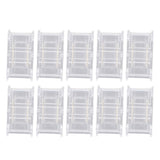 10 Pcs LED Light Strip Connectors 2Pin 8mm Strip to Strip Solderless COB LED Light Strip Connectors - Low Angle