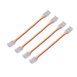 10Pcs LED Light Strip Connectors 3Pin 8mm Safe PC Strong Compatibility COB LED Strip Connectors for Home Party Office - Extra Image