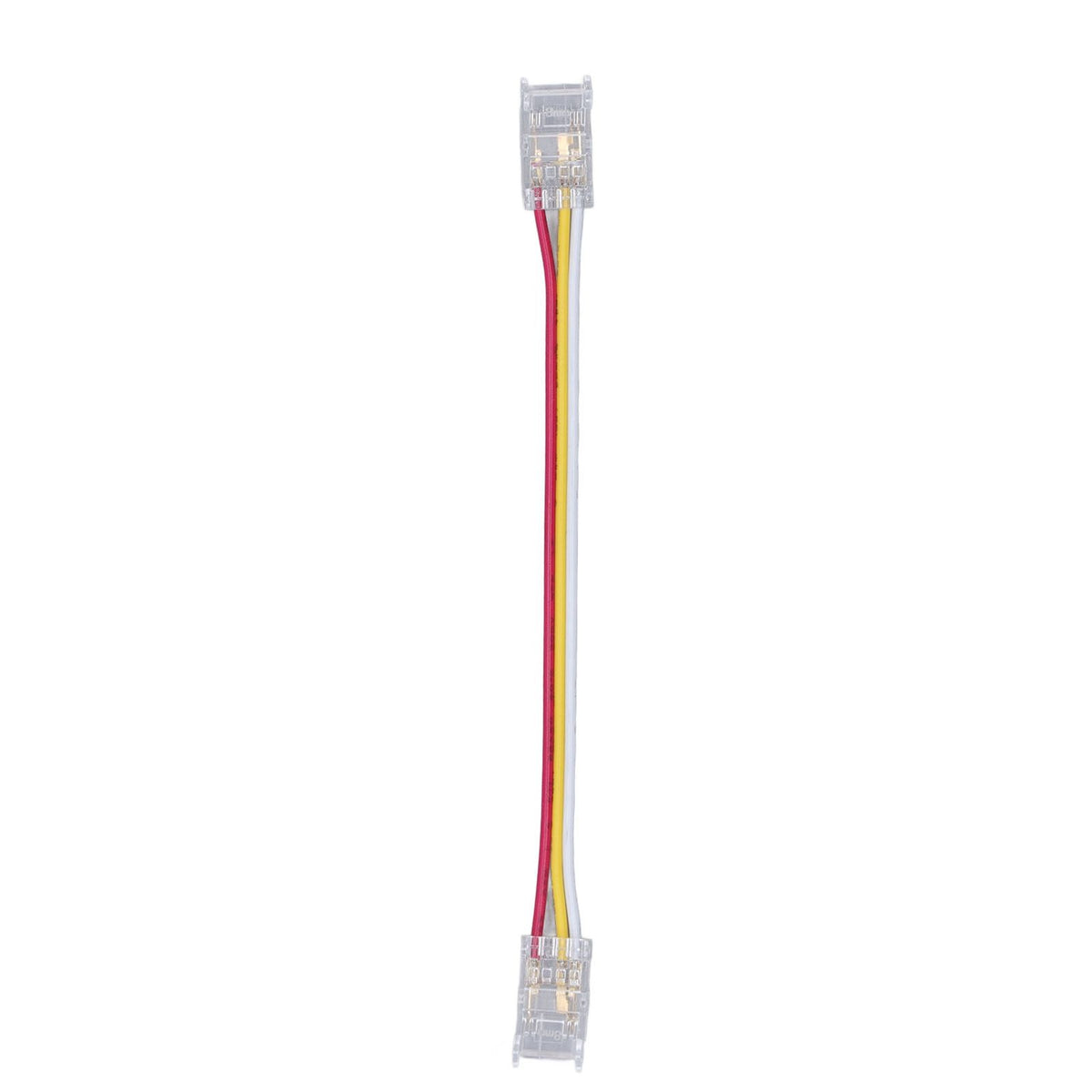 10Pcs LED Light Strip Connectors 3Pin 8mm Safe PC Strong Compatibility COB LED Strip Connectors for Home Party Office