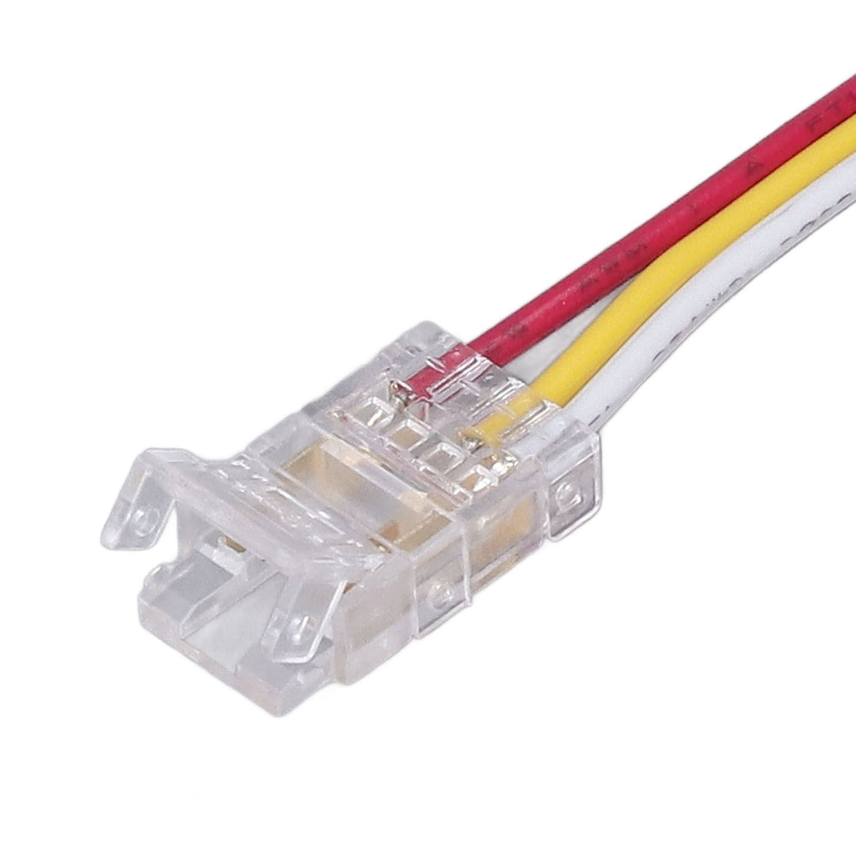 10Pcs LED Light Strip Connectors 3Pin 8mm Safe PC Strong Compatibility COB LED Strip Connectors for Home Party Office