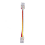10Pcs LED Light Strip Connectors 3Pin 8mm Safe PC Strong Compatibility COB LED Strip Connectors for Home Party Office