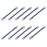 10pcs LED Strip Light Connector Kit 4Pin 10mm Quick Connection Strong Compatibility LED Strip Accessories