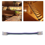 10pcs LED Strip Light Connector Kit 4Pin 10mm Quick Connection Strong Compatibility LED Strip Accessories - Extra Image