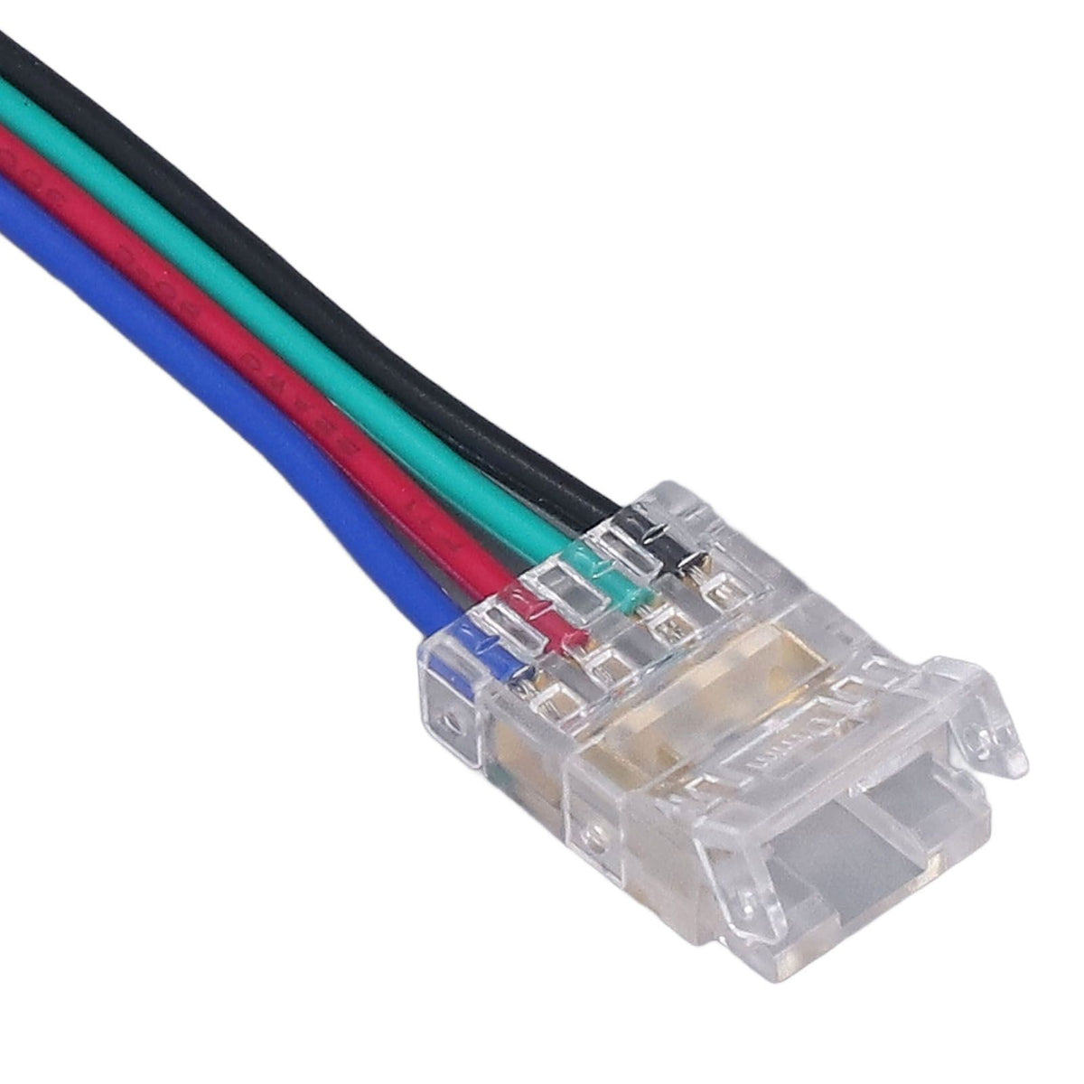 10pcs LED Strip Light Connector Kit 4Pin 10mm Quick Connection Strong Compatibility LED Strip Accessories