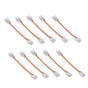 10pcs LED Strip Light Connector Kit 3Pin 10mm Quick Connection Strong Compatibility COB Light Strip Connector for Warehouse