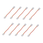 10pcs LED Strip Light Connector Kit 3Pin 10mm Quick Connection Strong Compatibility COB Light Strip Connector for Warehouse