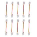 10pcs LED Strip Light Connector Kit 3Pin 10mm Quick Connection Strong Compatibility COB Light Strip Connector for Warehouse