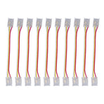 10pcs LED Strip Light Connector Kit 3Pin 10mm Quick Connection Strong Compatibility COB Light Strip Connector for Warehouse