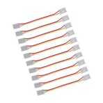 10pcs LED Strip Light Connector Kit 3Pin 10mm Quick Connection Strong Compatibility COB Light Strip Connector for Warehouse