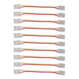 10pcs LED Strip Light Connector Kit 3Pin 10mm Quick Connection Strong Compatibility COB Light Strip Connector for Warehouse - Extra Image