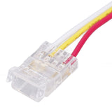 10pcs LED Strip Light Connector Kit 3Pin 10mm Quick Connection Strong Compatibility COB Light Strip Connector for Warehouse