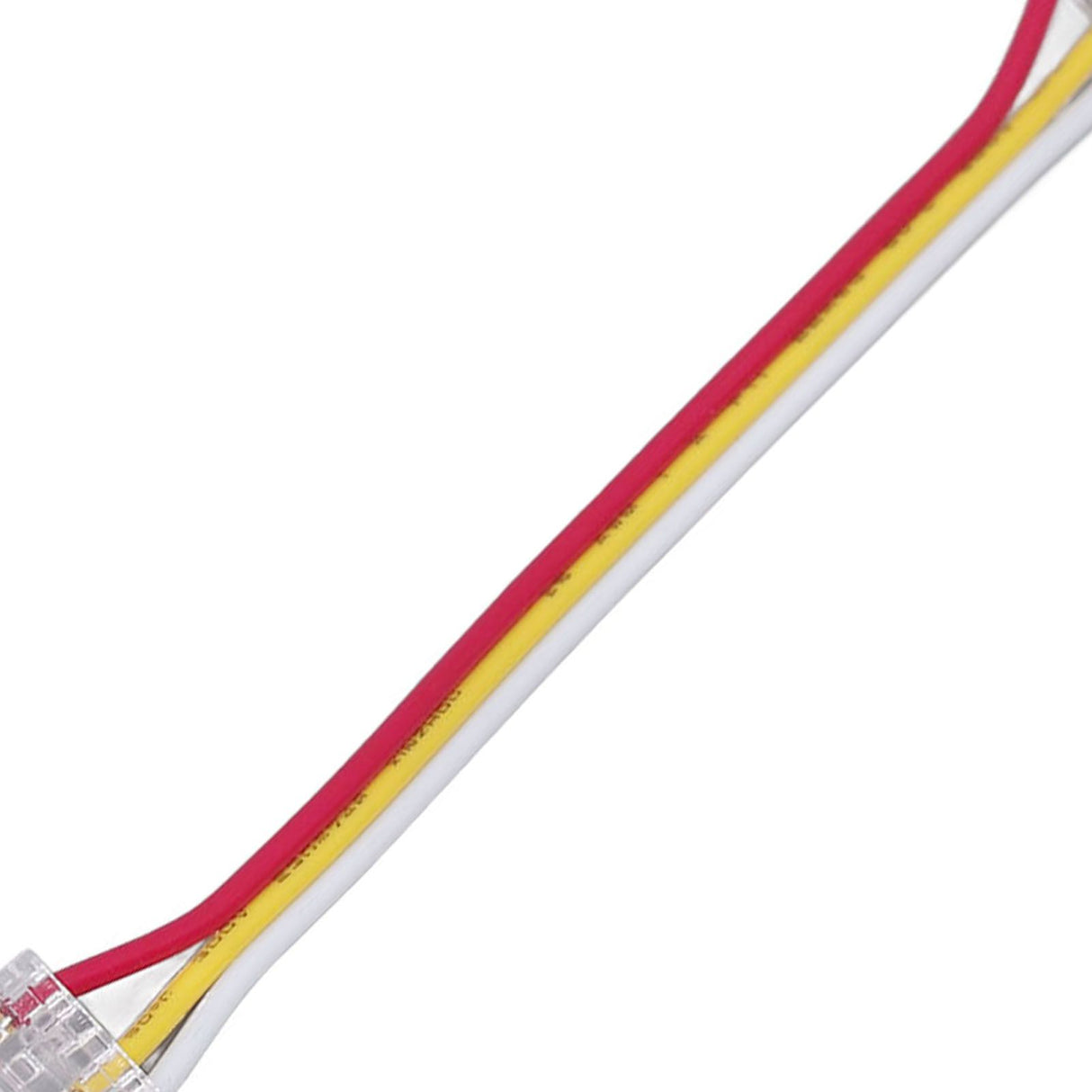 10pcs LED Strip Light Connector Kit 3Pin 10mm Quick Connection Strong Compatibility COB Light Strip Connector for Warehouse