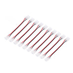 10 Pcs COB Strip Light Connector 2Pin PC Material 10mm Width Double Headed Strip to Strip Extension Connector