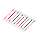 10 Pcs COB Strip Light Connector 2Pin PC Material 10mm Width Double Headed Strip to Strip Extension Connector - Front View