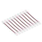10 Pcs COB Strip Light Connector 2Pin PC Material 10mm Width Double Headed Strip to Strip Extension Connector