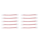 10 Pcs COB Strip Light Connector 2Pin PC Material 10mm Width Double Headed Strip to Strip Extension Connector